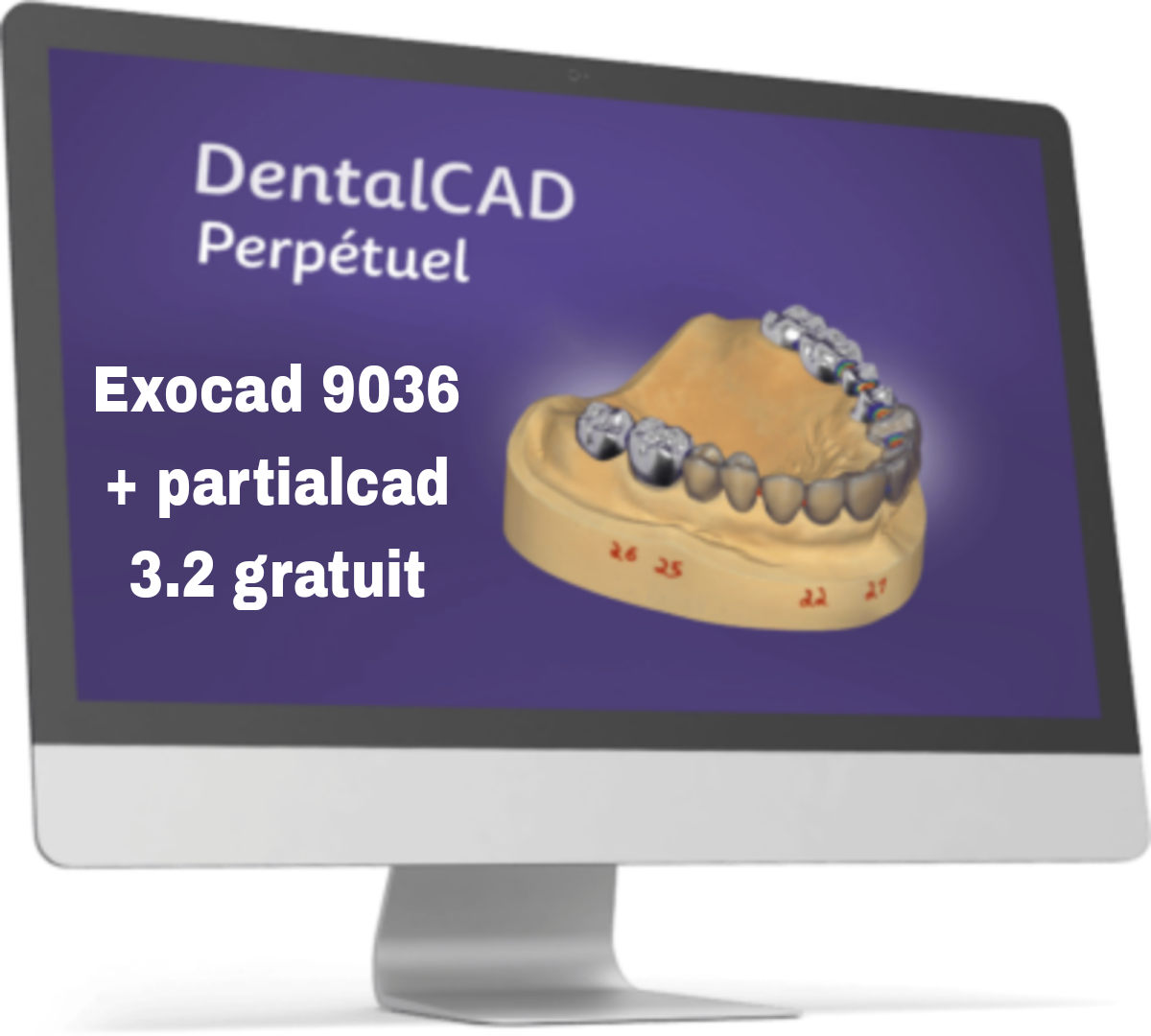 Exocad 9036 AI + partialCad 3.2 gratuit